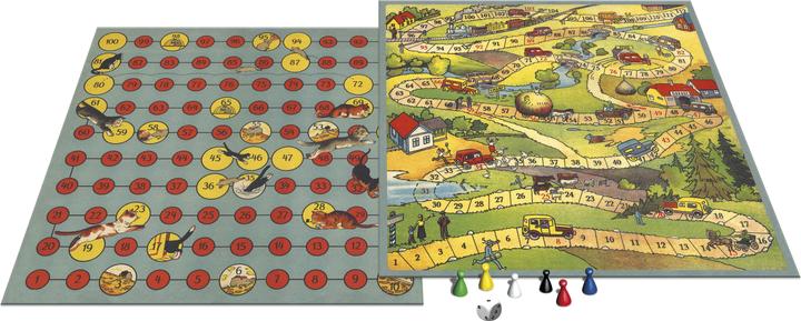 Actual product image Selecta Spielzeug Brettspiel Spiele aus der Vergangenheit - Autorennen/Katz & Maus