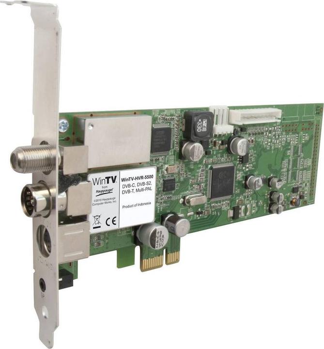 Produktbild Hauppauge WinTV-HVR-5525 (PCI-E x1, analoges Fernsehsignal, DVB-C, DVB-S, DVB-S2, DVB-T)