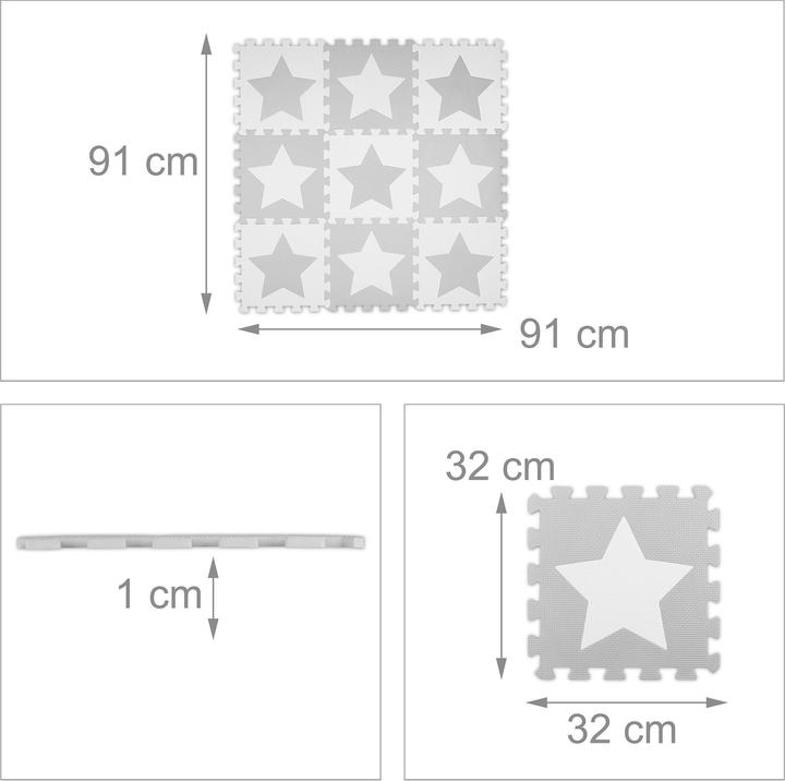 Immagine prodotto Relaxdays Tappetino puzzle (32 x 32 x 1 cm)