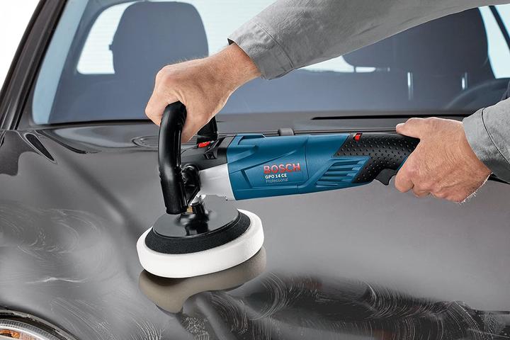 Produktbild Bosch Professional Polierer GPO 14 CE,1400-Watt, 2,5 kg, mit Zusatzgriff und D-Griff (Schwingschleifer, 1400 W)