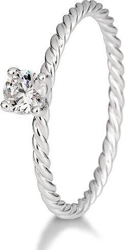 Produktbild Breuning Verlobungsring Kordel (49, 585/14 K Gold)