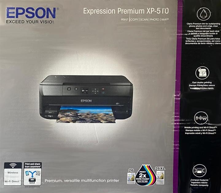 Image du produit Epson XP-510 Tout-en-un 3-en-1 (Encre, Couleur)