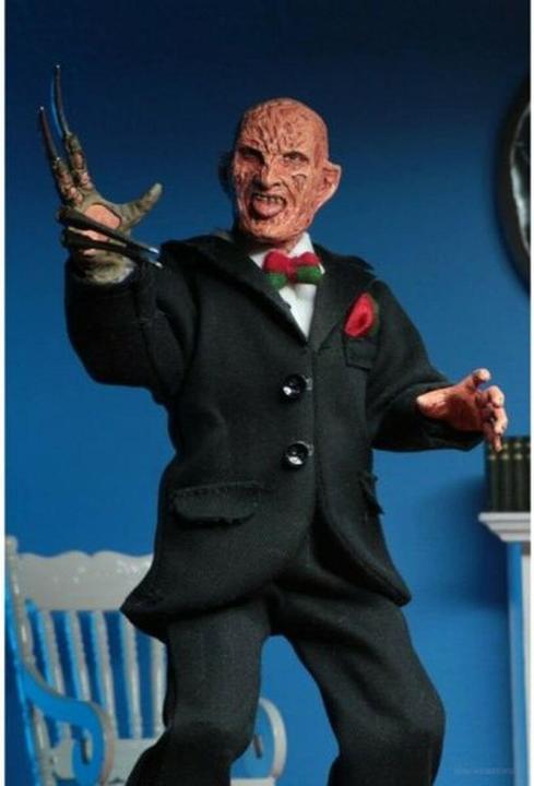 Actual product image Neca A Nightmare on Elm Street: Tuxedo Freddy 8 inch Clothed Action Figure