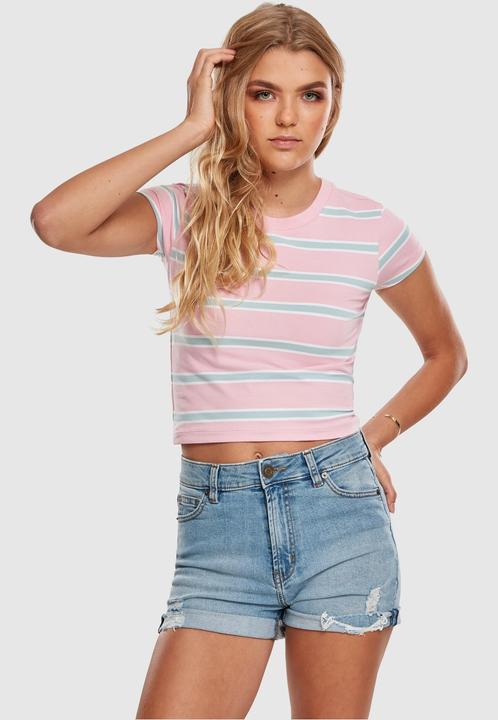 Produktbild Urban Classics Ladies Stripe Cropped Tee (S)