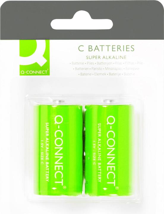 Actual product image Q-Connect Alkaline (2 pcs., C, 5700 mAh)