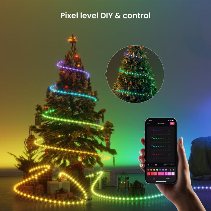 Image du produit Yeelight Light Strip Wi-Fi, OBSID RGBIC, 2m, noir (200 cm, Intérieur)