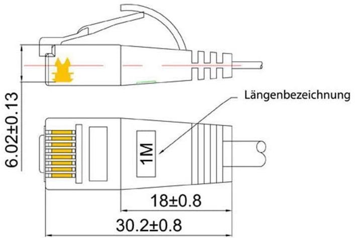 Actual product image Wirewin Network cable (UTP, CAT6, 0.50 m)