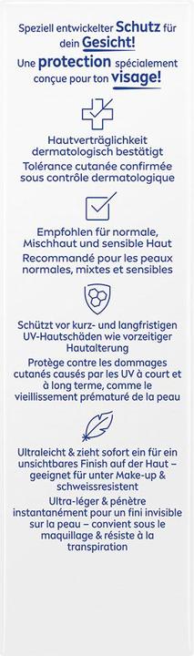 Immagine prodotto NIVEA Sole UV Viso Tripla Protezione FPS50+ (Crema solare viso, SPF 50, 40 ml, 62 g)