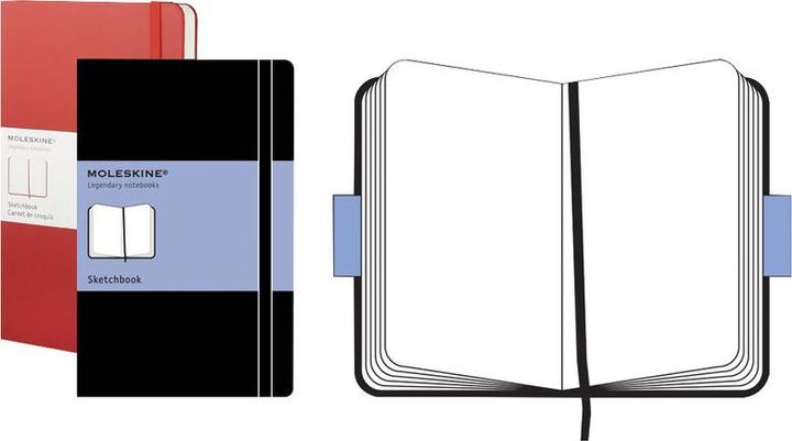 Image du produit Moleskine Sketchbook (A5, Blanc, Couverture rigide)