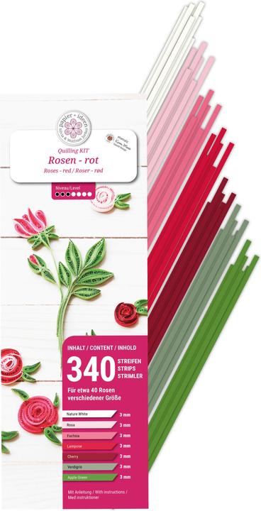 Produktbild Papier+ideen Quilling-Set "Rosen"