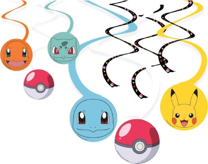 Image du produit Amscan Spirales décoratives à suspendre Pokemon