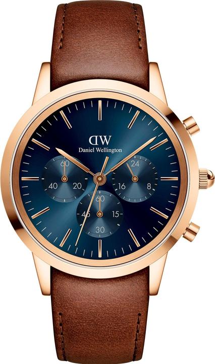 Actual product image Daniel Wellington Iconic Chronograph St. Mawes Rose Gold Arctic Sunray (Chronograph, 42 mm)