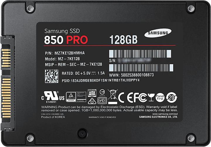Produktbild Samsung 850 Pro (128 GB, 2.5")