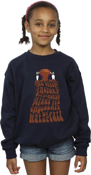 Actual product image Willy Wonka & the Chocolate Factory Girls Chocolate Waterfall Sweatshirt (140, 146)