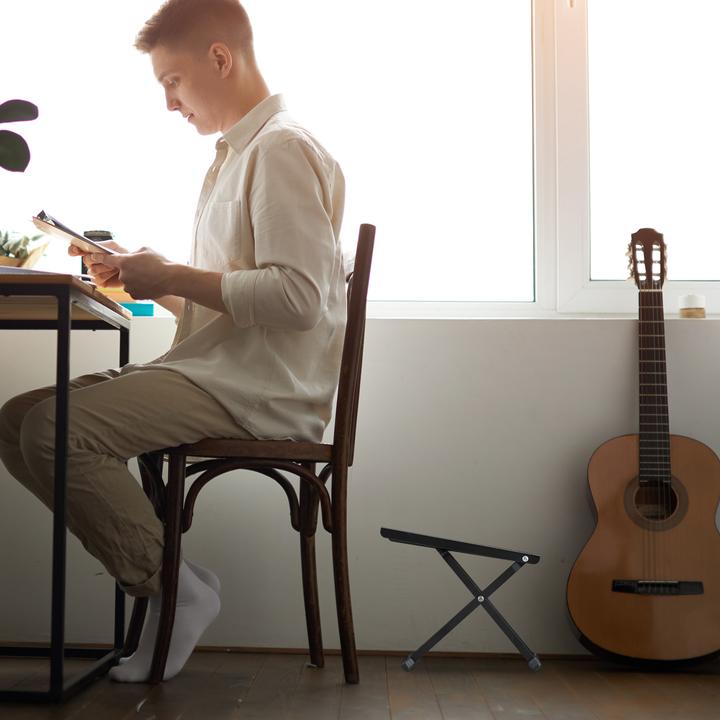 Produktbild Relaxdays Fussbank Gitarre (Instrumenten Fussbank)