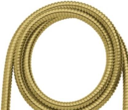 Actual product image FM Mattsson Damixa bruserslange - metal bruserslange 1500 mm i børstet messing pvd