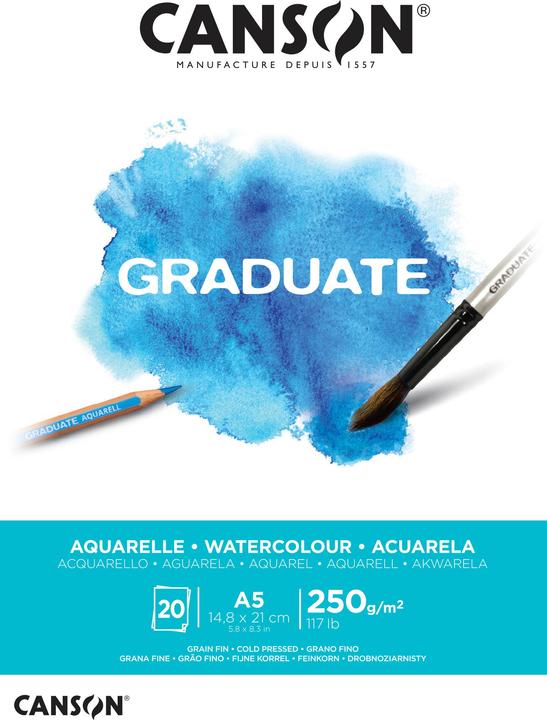 Canson Graduate Aquarell (A5, Blanko)