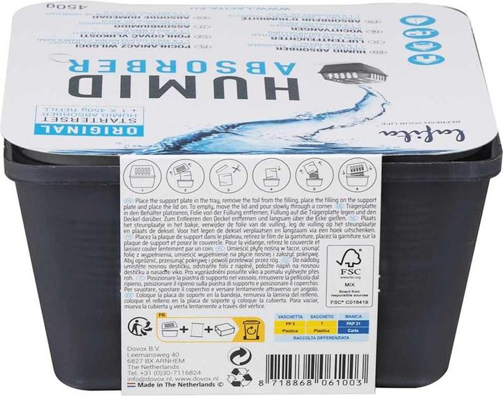 Image du produit VidaXL Déshumidificateur avec sachets de recharge 4 pcs. 450 g Humidité Absorbeur