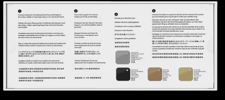 Actual product image RingConn Smart Ring Gen 2. Sizing Kit