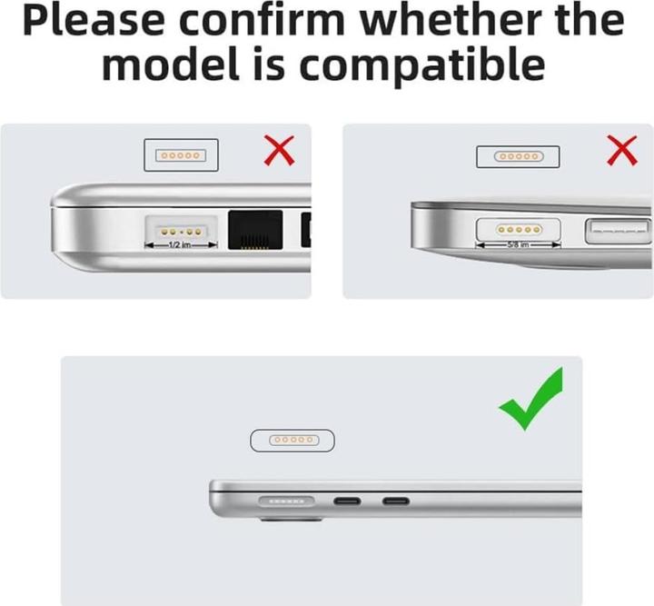 Produktbild PowerGuard USB-C zu MagSafe 3 Adapter für MacBook Pro, Air (MagSafe, USB Typ C)