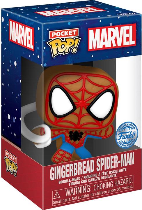 Produktbild Funko Pocket Pop! & Tee: Marvel - Spider-Man - Spidey - Gingerbread - for Children and Kids - Large