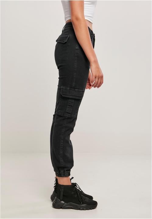 Produktbild Urban Classics Ladies Organic Stretch Denim Cargo Pants (34)