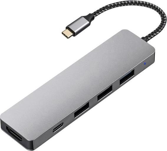 Produktbild RND Dockingstation, USB-C-Stecker, Bus-powered, 100W, Gesamtportanzahl 5 (USB-C, 5 Ports)