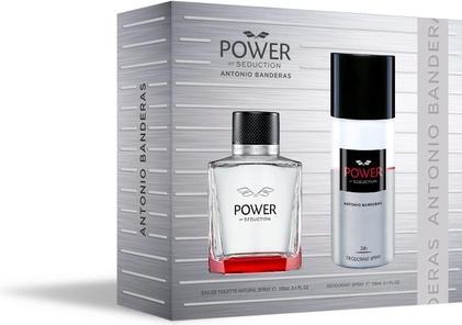 Actual product image Antonio Banderas Banderas Perfumes Power of Seduction Gift Set for Men EDT 100ml + Deodorant 150ml - Lavender and Woo