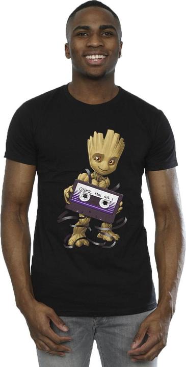 Actual product image Mens Guardians Of The Galaxy Groot Cosmic Tape T-Shirt (XL)