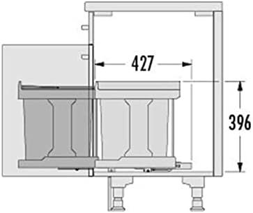 Actual product image Hailo Waste bin 3635001 (20 l)