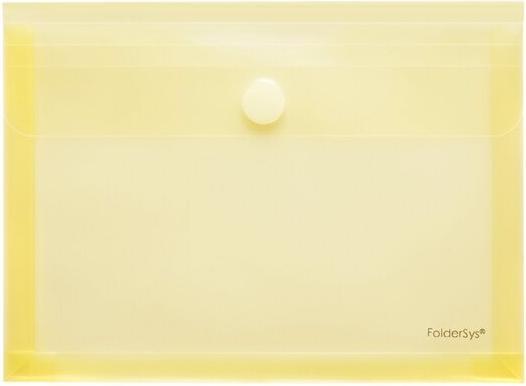 Actual product image Foldersys Sichttasche, DIN A5, Dehnfalte 30 mm, Klettverschluss, 10 Stück, gelb transparent (A5, 1 x)