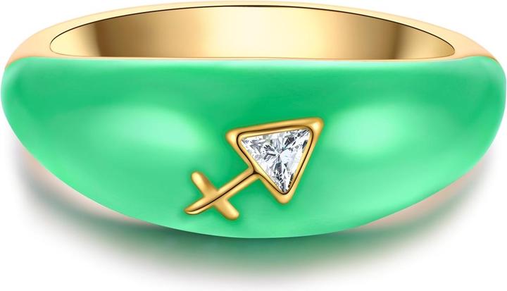 Immagine prodotto Glanzstücke München Anello da donna segno zodiacale Sagittario - 35978 (48, 925 Argento)
