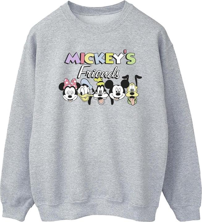 Actual product image Disney Mens Mickey Mouse And Friends Faces Sweatshirt (M)