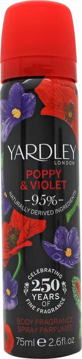Image du produit Yardley Poppy & Violet by London Vaporisateur de parfum pour le corps 77 ml (Eau de toilette, 77 ml)
