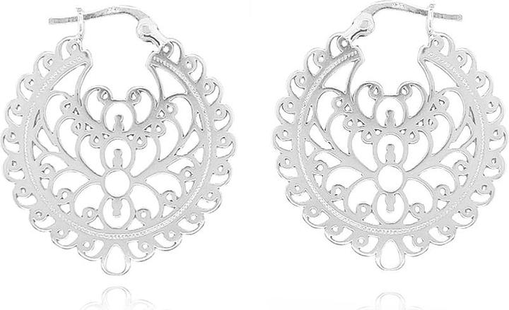 Leyda Creolen Ornnament (Silber 925)