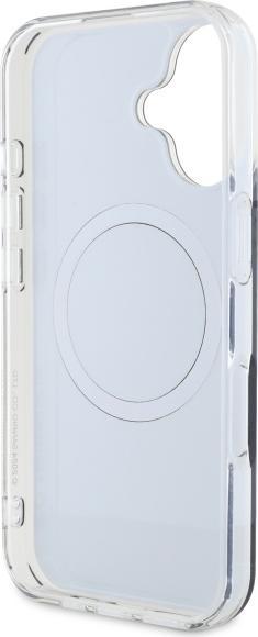 Immagine prodotto Hello Kitty HKHMP16SHFLBK Custodia rigida per iPhone 16 6,1" in pelle nera IML Fun bow Magsafe (Apple iPhone 16)