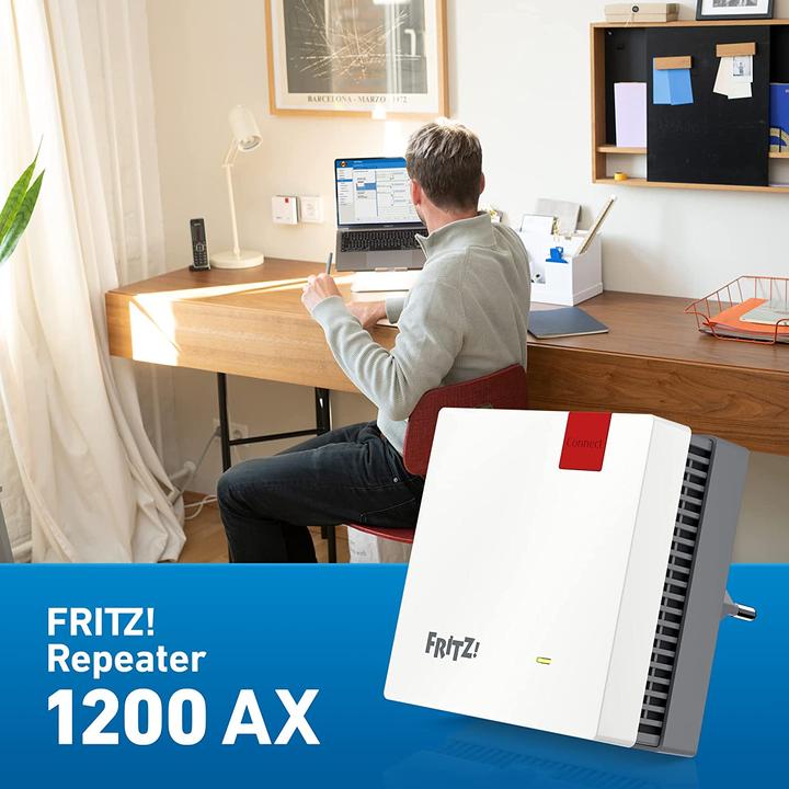 Produktbild AVM FRITZ!Repeater 1200 AX (2400 Mbit/s, 600 Mbit/s)