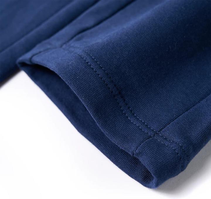 Image du produit VidaXL Pantalon enfant avec cordon de serrage Bleu marine 140,Matière : 95 (140)
