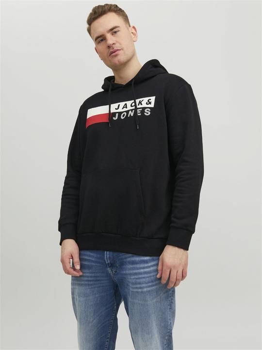 Actual product image Jack & Jones Basic Logo Plus Size Hoodie (5XL)