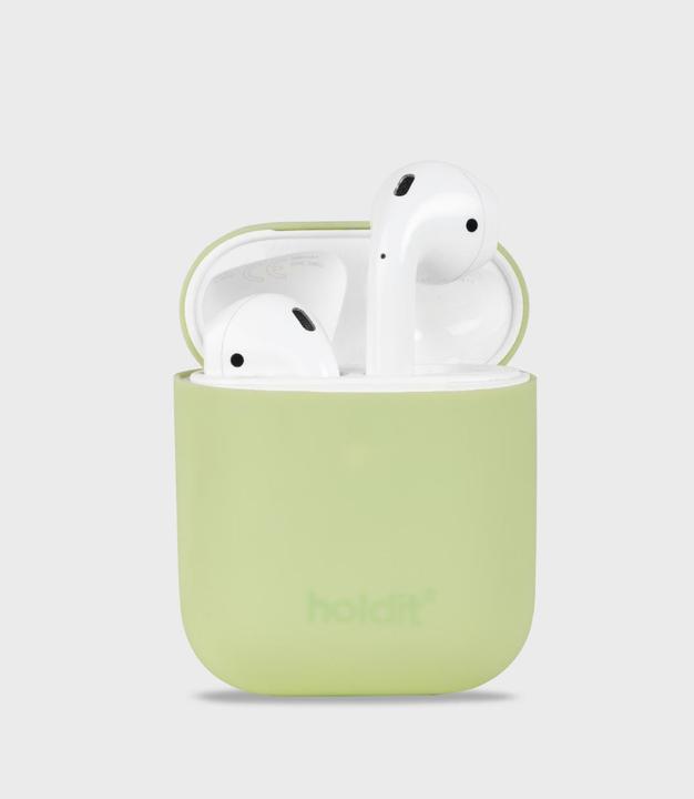 Actual product image Holdit Silicone Case AirPods Kiwi