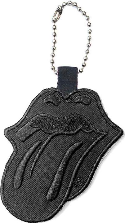 The Rolling Stones Rolling Stones Classic Tongue Black Plastic Key Chain, Multi-coloured, One size
