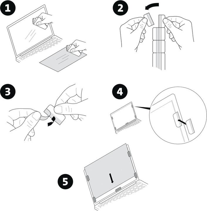 Image du produit Kensington Filtre anti-regard - 2x, amovible (24", 16 : 9)