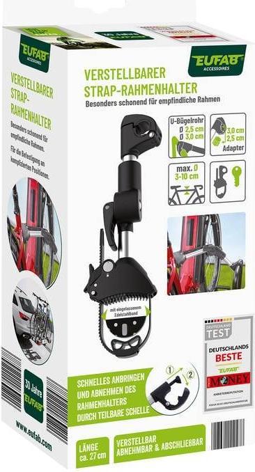Actual product image Eufab Verstellbarer Strap-Rahmenhalter 27cm