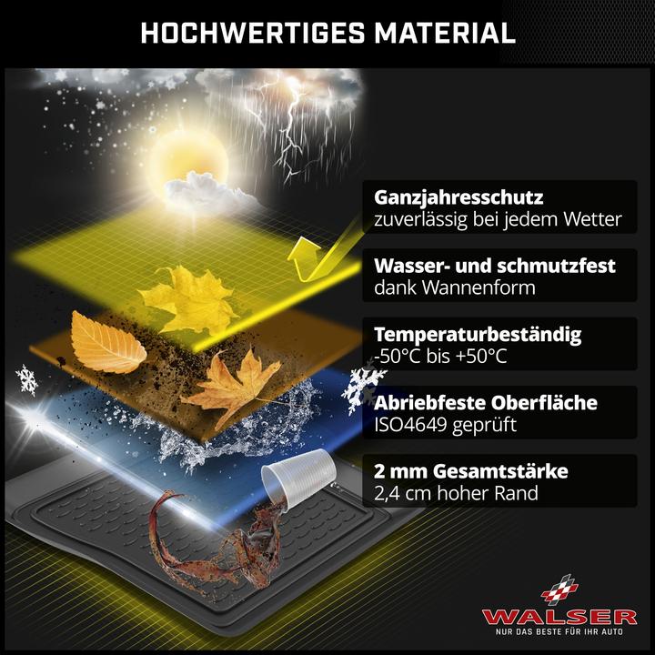 Image du produit Walser Bac de coffre pour Mercedes Benz GLK (X204) sans incision pour poignée année 2008 - 2015
