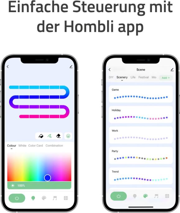Immagine prodotto Hombli Striscia LED (RGB, 500 cm, Interno)