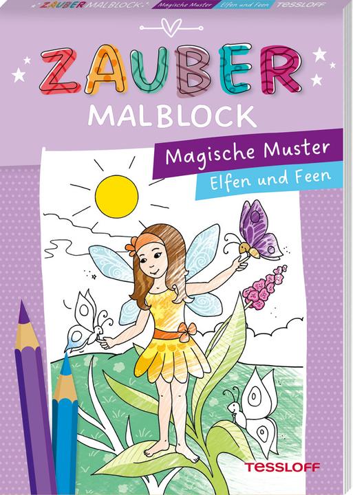 Image du produit Tessloff Bloc de coloriage magique. Des motifs magiques. Elfes et fées