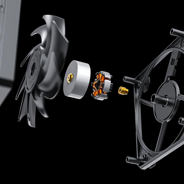 Image du produit Montech Ventilateur Metal120 PWM - 120 mm, noir (120 mm, 1 x)