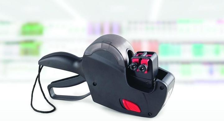 Actual product image Avery Dennison Zweckform price gun, 2-line, 18-digit, for labels: 26 x 16 mm, feed/print direction ho