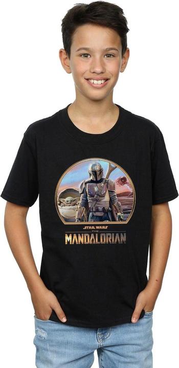Actual product image Star Wars Boys The Mandalorian Mando And The Child T-Shirt (116)
