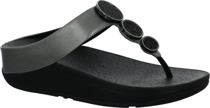 Fitflop Halo Bead Circle Metallic Toe Post Sandals